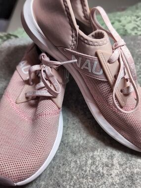 Nautica Women's Blush Pink Slip-On Knit Sneaker